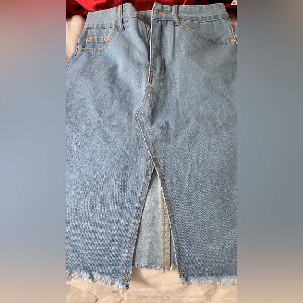 Jean skirt size medium